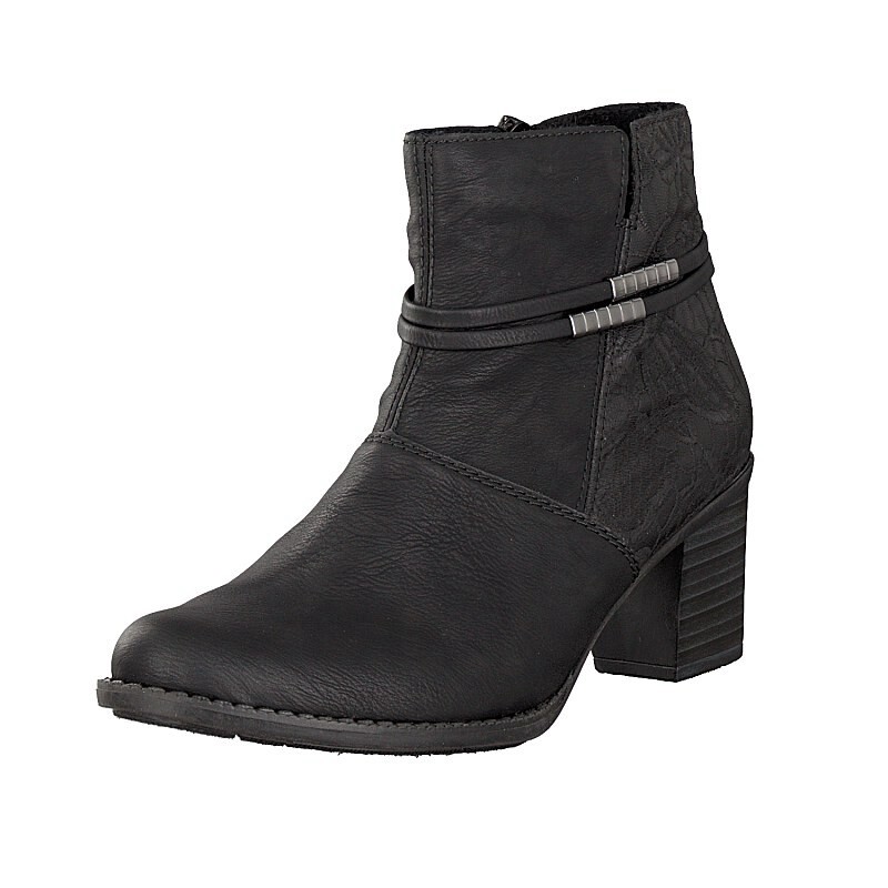 Botins Rieker Z7684-00 Para Mulher - Pretas